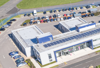 Aerial view of Fareham Innovation Centre